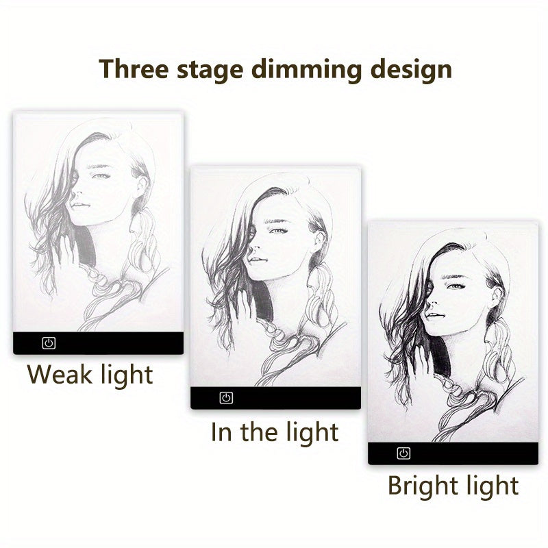 LED Drawing Copy Board for Kids - 3 Level Dimmable, Painting Tablet with Night Light, Educational Toy for Learning, Ideal Gift for Halloween, Thanksgiving, Christmas, Easter, and New Year