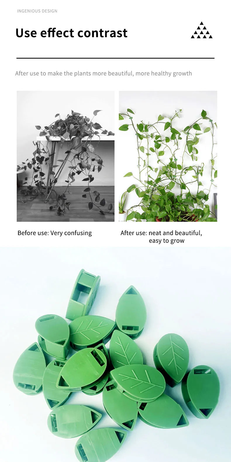 Plant Climbing Wall Fixture Rattan Vine Bracket Fixed Buckle Leaf Clips Traction Holder Plant Fixing Clip Garden Tool