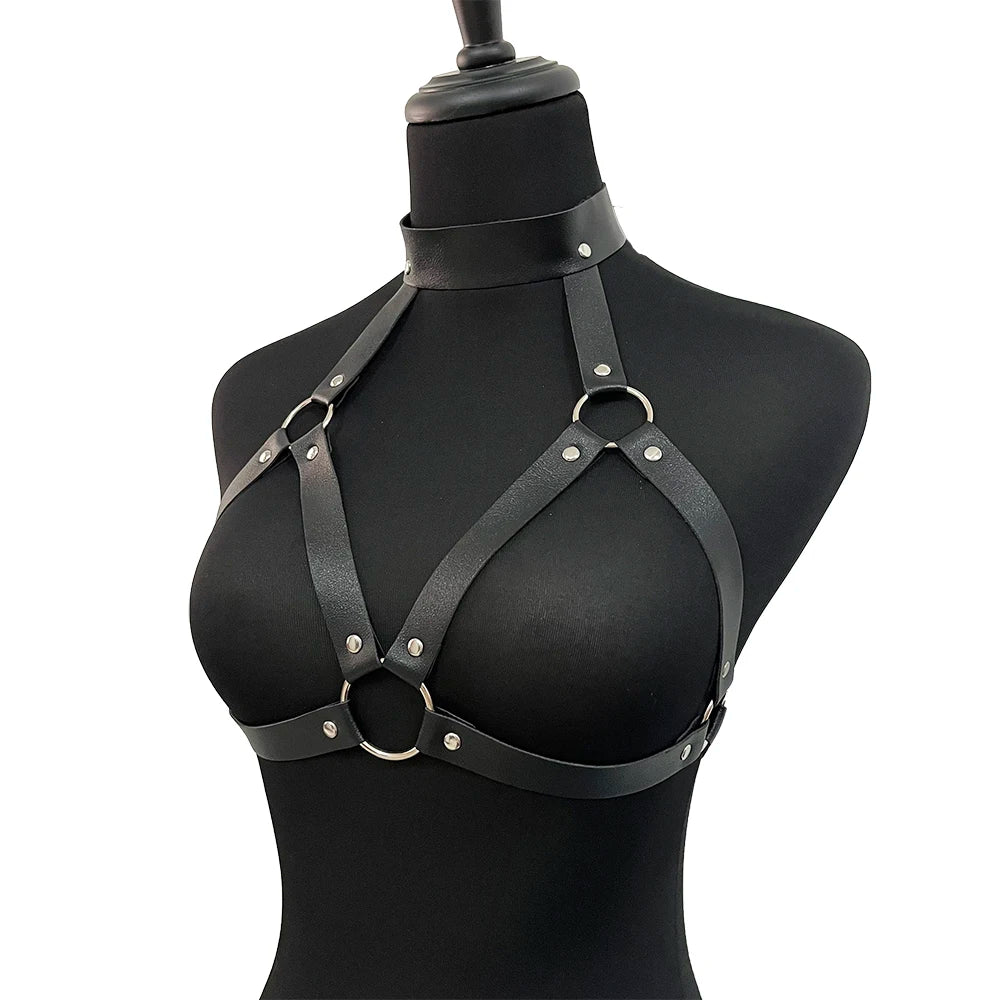 Sexy Lingerie for Women Bondage Harness Belt Couple Underwear Chest Harness Corset Bra Cage Suspenders Goth Top Sword Belts