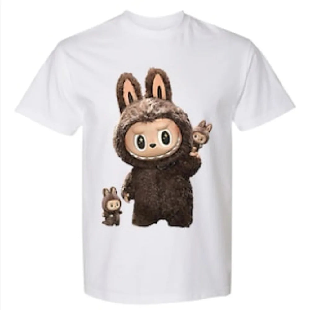 LABUBU The Monsters labubu monster pop-mart labubu Tee Trendy T-Shirt Cute Kawaii Korean