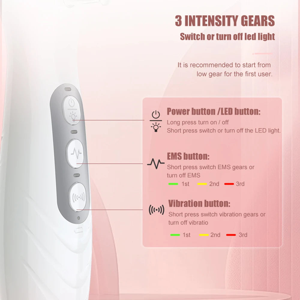 Electric Scalp Massage Comb + Anti-Hair Loss Batana Oil Liquid Applicator LED Light Therapy EMS Vibration Head Massager Brush