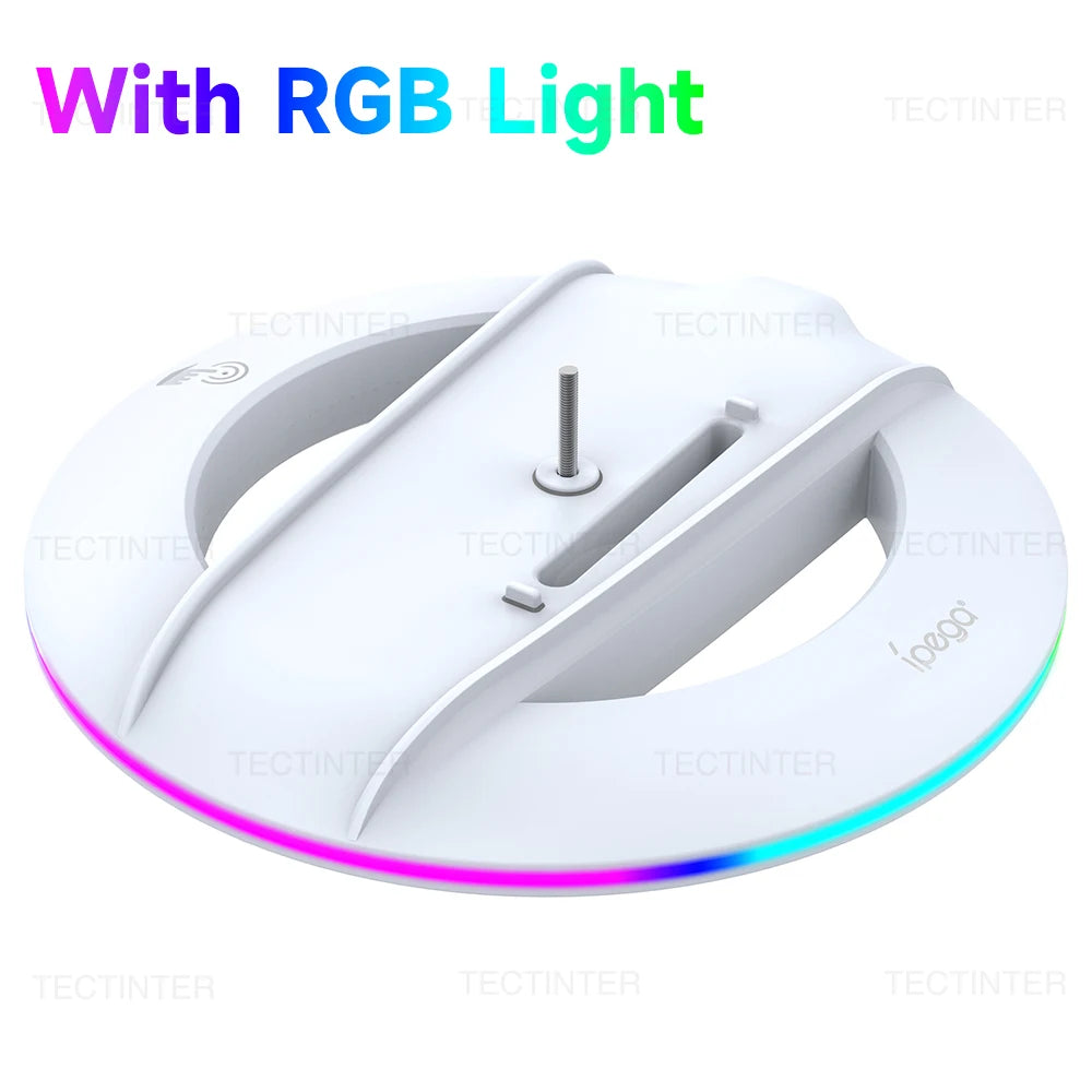 Vertical Cooling Stand with RGB Light For PS5 Slim Disc/Digital Edition Console Anti-Slip Base Bracket Holder Gaming Accessories