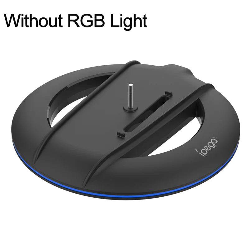 Vertical Cooling Stand with RGB Light For PS5 Slim Disc/Digital Edition Console Anti-Slip Base Bracket Holder Gaming Accessories