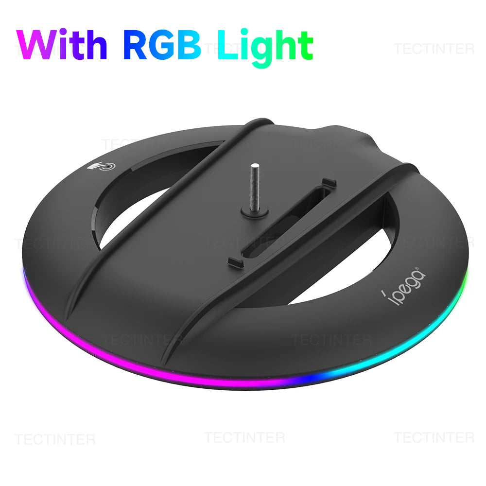 Vertical Cooling Stand with RGB Light For PS5 Slim Disc/Digital Edition Console Anti-Slip Base Bracket Holder Gaming Accessories