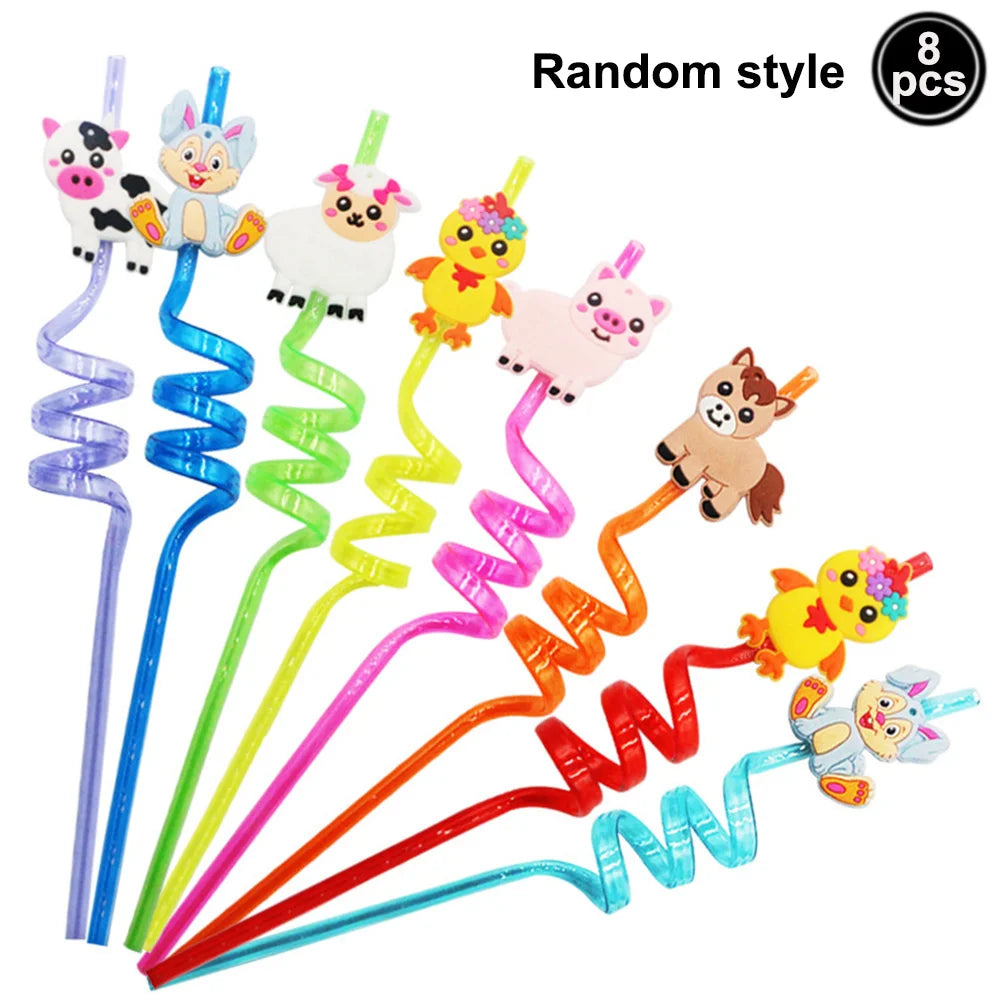 Farm Walking Animal Balloon Duck Chicken Cow Horse Sheep Walking Foil Balloon Kids Farm Theme Birthday Party Decoration Supplies