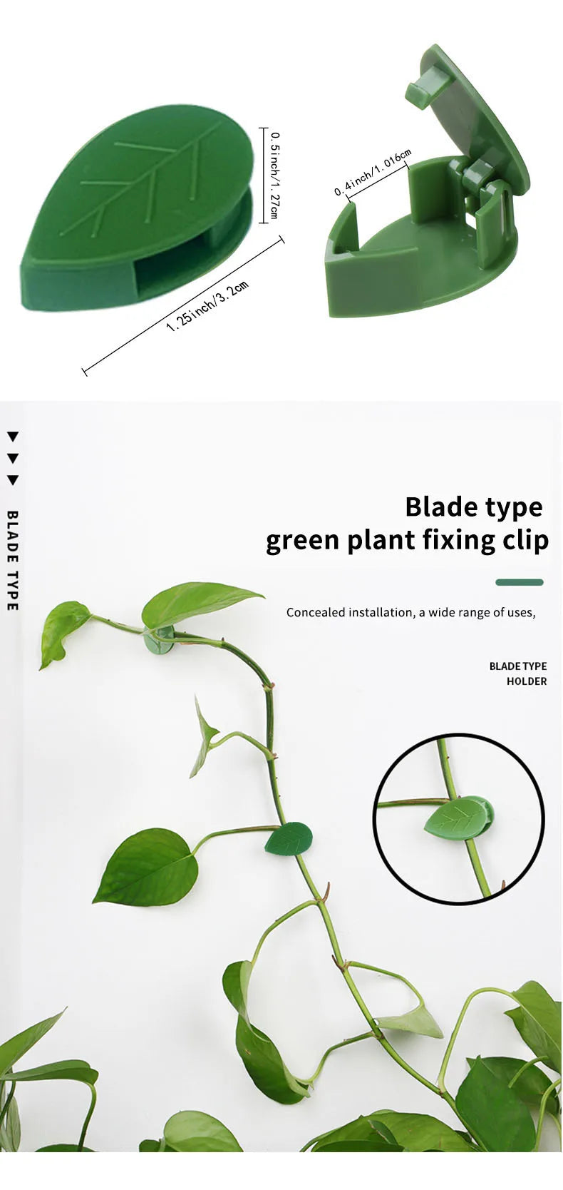 Plant Climbing Wall Fixture Rattan Vine Bracket Fixed Buckle Leaf Clips Traction Holder Plant Fixing Clip Garden Tool