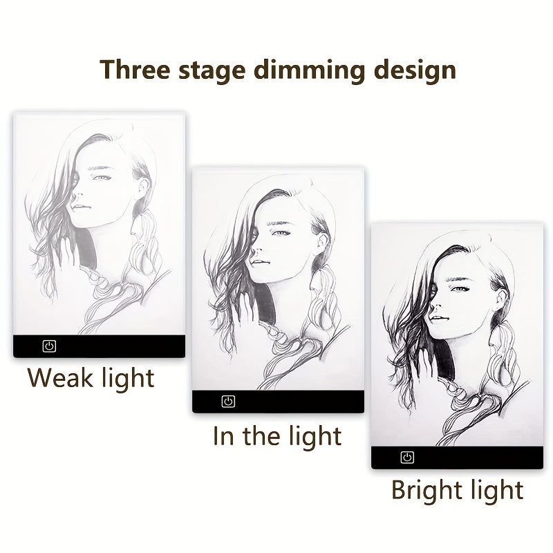 LED Drawing Copy Board for Kids - 3 Level Dimmable, Painting Tablet with Night Light, Educational Toy for Learning, Ideal Gift for Halloween, Thanksgiving, Christmas, Easter, and New Year