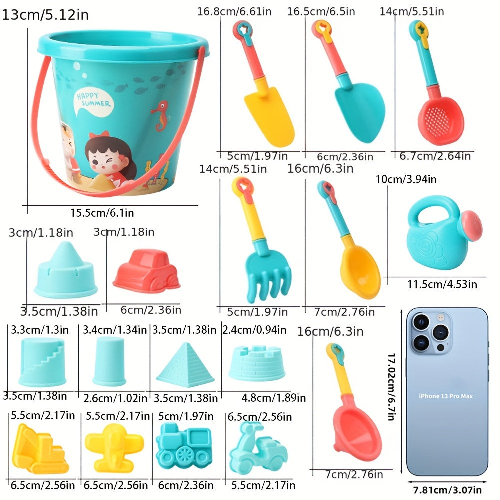 18-Piece Kids Beach & Sand Toy Set - Create Endless Summer Adventures with Realistic Sea Accessories - Perfect for Little Explorers!