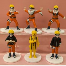 6pcs/set Naruto Uzumaki Naruto anime figure(OPP bag