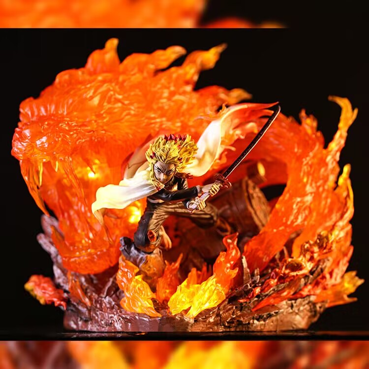 Demon Slayer Rengoku Kyoujurou Anime Figure (Light-Up Version)