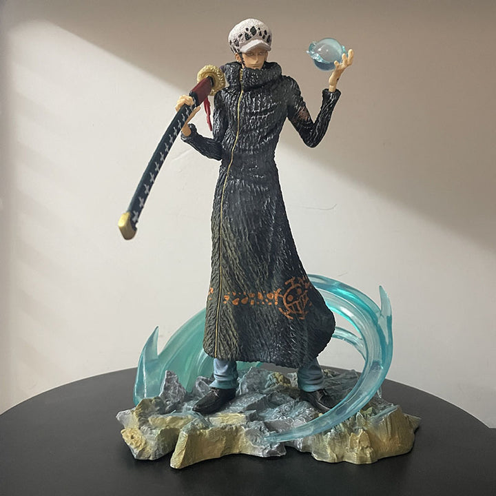 25.5cm One Piece AS Trafalgar Law 2 Heads &amp; Hands Anime Figure