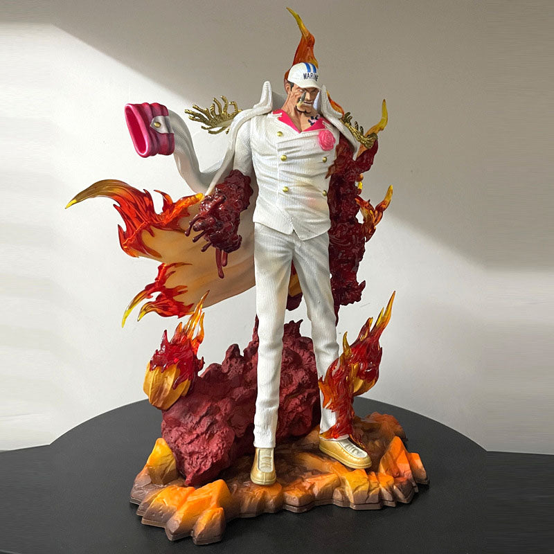 34cm One Piece Three Admirals Akainu Sakazuki Anime Figure