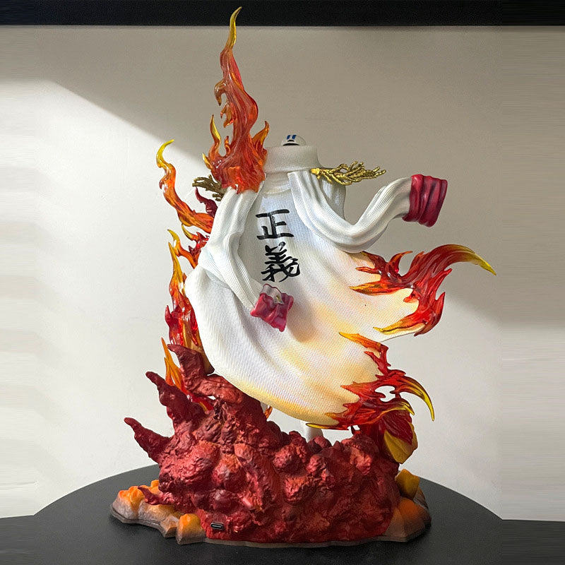 34cm One Piece Three Admirals Akainu Sakazuki Anime Figure