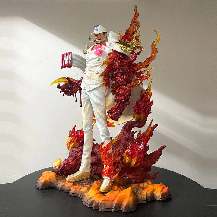 34cm One Piece Three Admirals Akainu Sakazuki Anime Figure