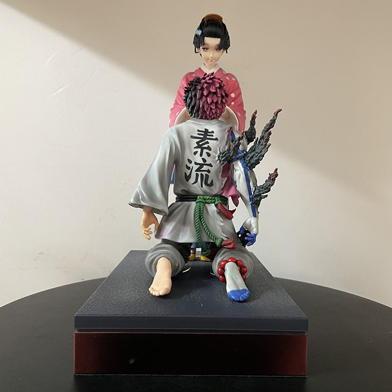 26cm Demon Slayer Hakuji Akaza Koyuki Anime Figure