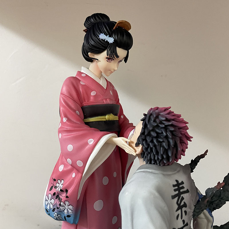 26cm Demon Slayer Hakuji Akaza Koyuki Anime Figure