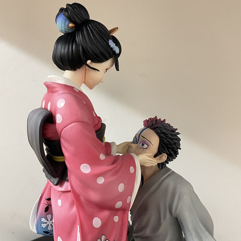 26cm Demon Slayer Hakuji Akaza Koyuki Anime Figure