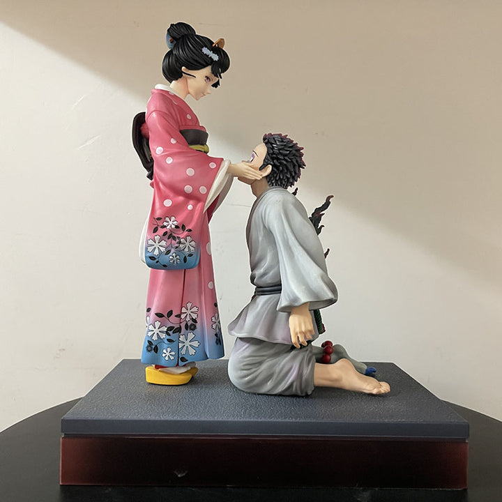 26cm Demon Slayer Hakuji Akaza Koyuki Anime Figure