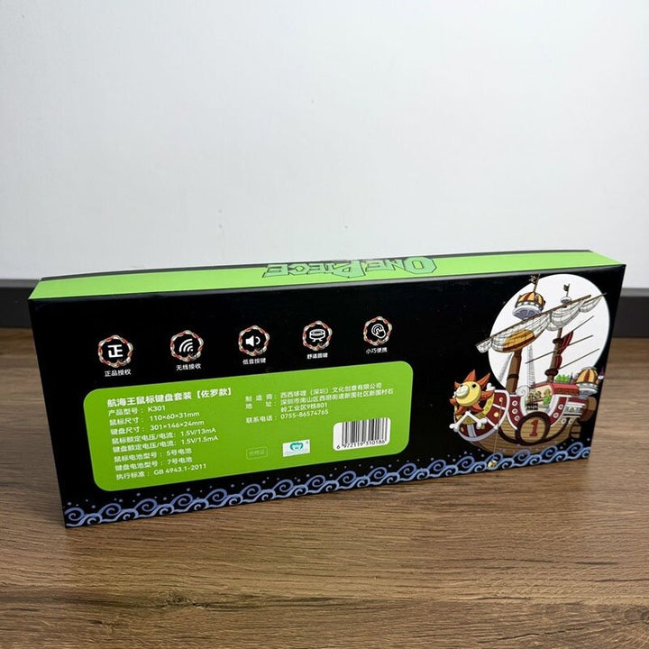 One Piece Zoro Chopper Theme Wireless Keyboard and Mouse Set