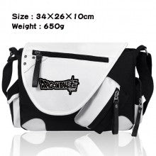 Dragon Ball PU black white color crossbody satchel shoulder bag