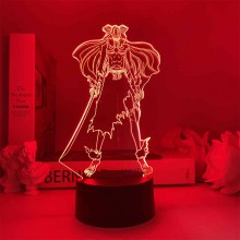 Bleach anime 3D 7 Color Lamp Touch Lampe Nightlight+USB