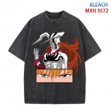 Bleach Anime Short Sleeve Wash Water Worn-Out Cotton.