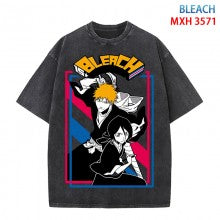 Bleach Anime Short Sleeve Wash Water Worn-Out Cotton.