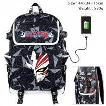 Bleach Anime USB Charging Laptop Backpack School Bag