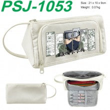 Naruto anime canvas triangle pen bag pencil case
