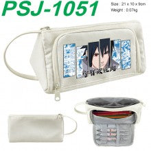 Naruto anime canvas triangle pen bag pencil case