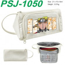 Naruto anime canvas triangle pen bag pencil case