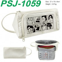 Naruto anime canvas triangle pen bag pencil case