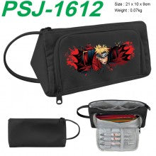 Naruto anime canvas triangle pen bag pencil case