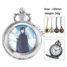 Naruto anime small necklace pocket watch