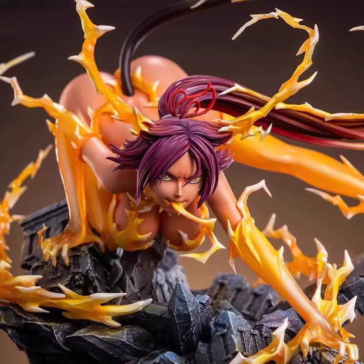 23cm Bleach Shihouin Yoruichi Anime Figure