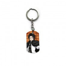 Demon Slayer Alloy Two-Sided Pendant Key Chain