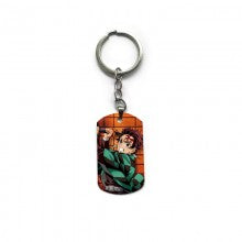 Demon Slayer Alloy Two-Sided Pendant Key Chain