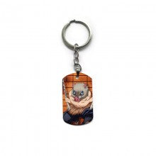 Demon Slayer Alloy Two-Sided Pendant Key Chain