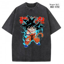 Dragon Ball anime short sleeve wash water worn-out cotton t-shirt