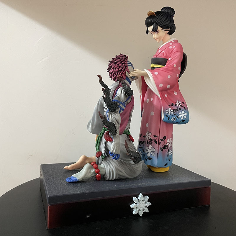 26cm Demon Slayer Hakuji Akaza Koyuki Anime Figure