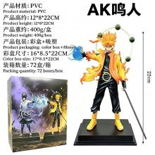 22cm Naruto AK Uchiha Sasuke Uzumaki Naruto anime figure