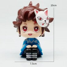 10cm Demon Slayer Sitting Anime Figures (OPP Bag)