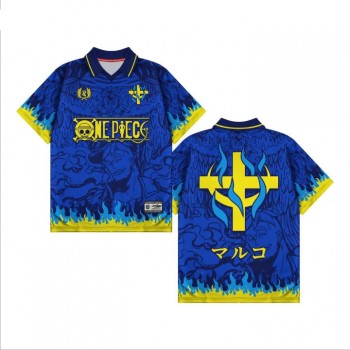 One Piece anime short sleeved polo t-shirt t shirts