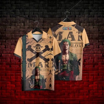 One Piece anime short sleeved polo t-shirt t shirts
