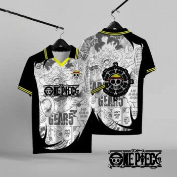 One Piece anime short sleeved polo t-shirt t shirts
