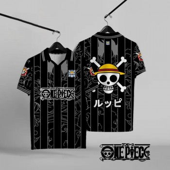 One Piece anime short sleeved polo t-shirt t shirts