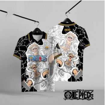 One Piece anime short sleeved polo t-shirt t shirts
