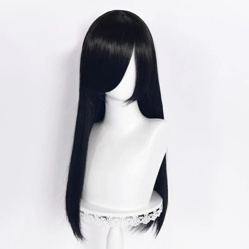 60cm Long Straight Multi Colors MSN Wig Synthetic Anime Halloween Party Heat Resistant Cosplay Hair Wigs With Bangs