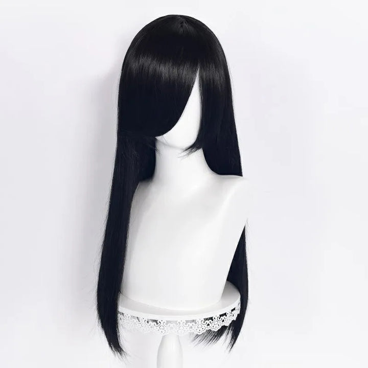 60cm Long Straight Multi Colors MSN Wig Synthetic Anime Halloween Party Heat Resistant Cosplay Hair Wigs With Bangs