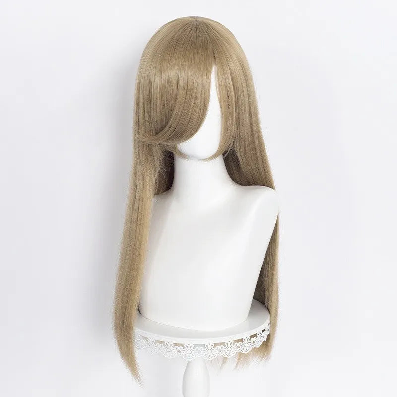 60cm Long Straight Multi Colors MSN Wig Synthetic Anime Halloween Party Heat Resistant Cosplay Hair Wigs With Bangs